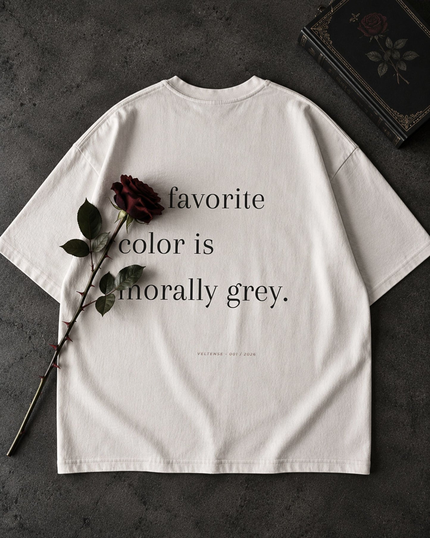 MORALLY GREY - OVERSIZED T-SHIRT